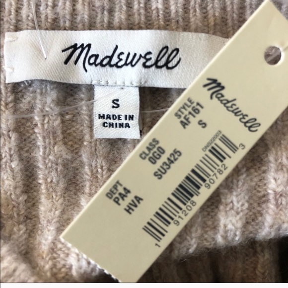 NWT Madewell color block sweater dress - Picture 4 of 5